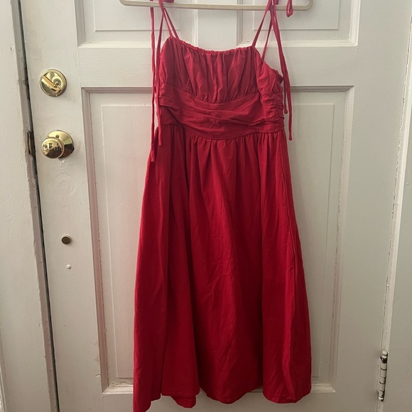 HYFVE Red Sleeveless, Midi Dress in Size Small - Picture 4 of 6